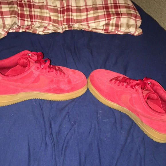 red velvet air force ones